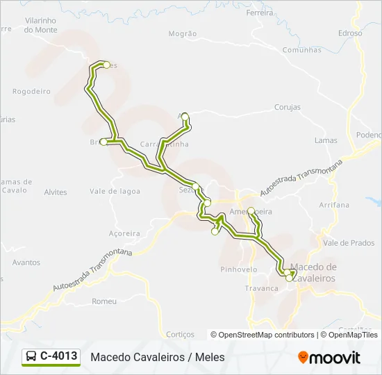 C-4013 Bus Line Map