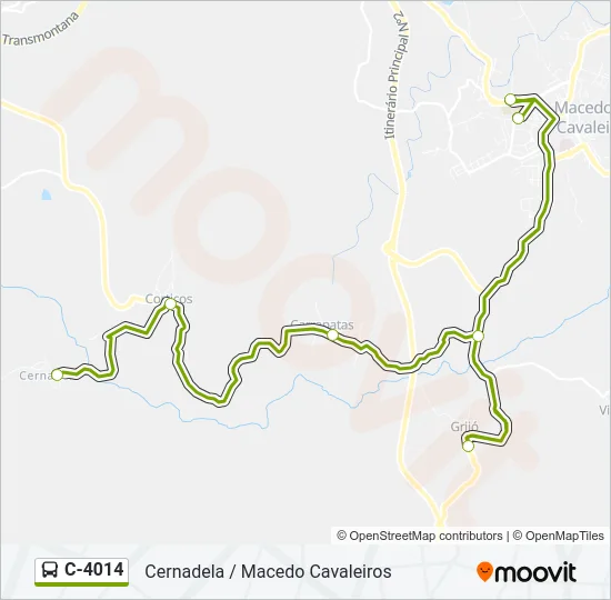 C-4014 Bus Line Map