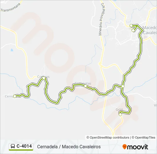 C-4014 Bus Line Map
