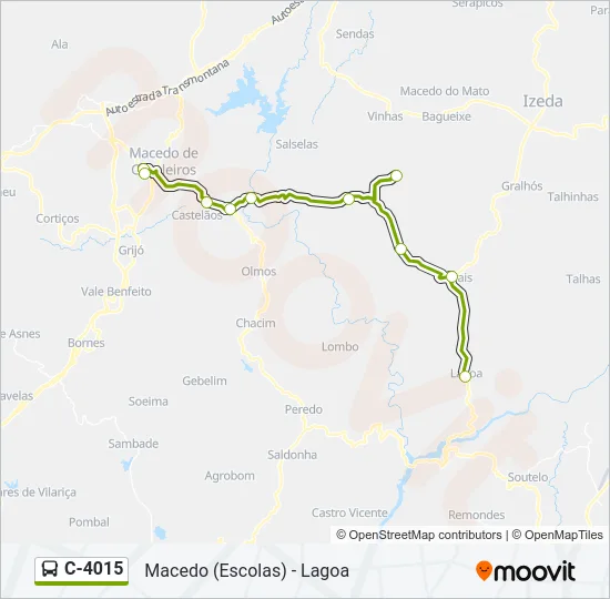 C-4015 Bus Line Map