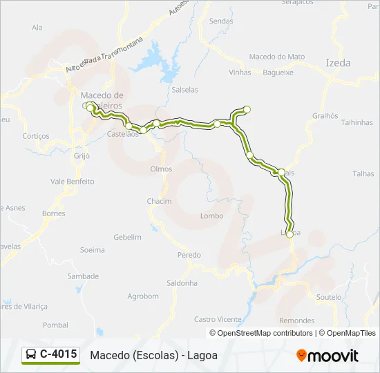 C-4015 Bus Line Map