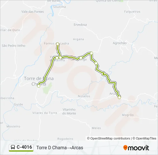 C-4016 Bus Line Map