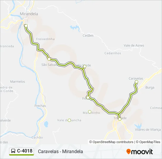 C-4018 Bus Line Map