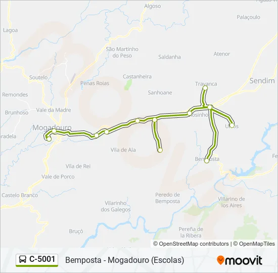C-5001 Bus Line Map