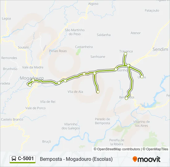 C-5001 Bus Line Map