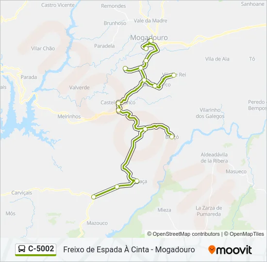 C-5002 Bus Line Map