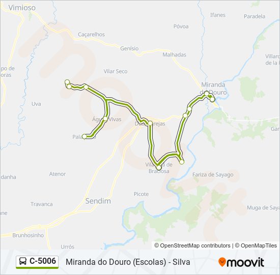 C-5006 bus Line Map