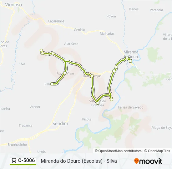 C-5006 Bus Line Map