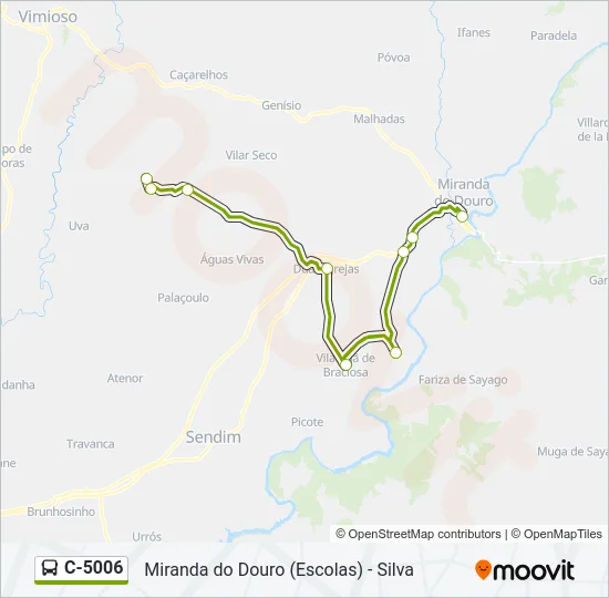 C-5006 Bus Line Map