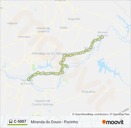 C-5007 Bus Line Map