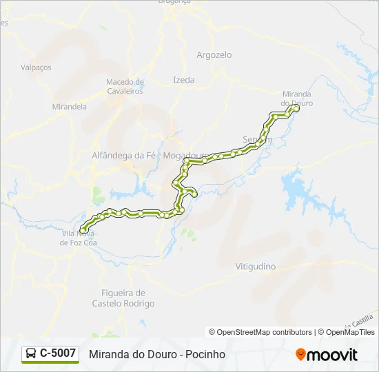 C-5007 Bus Line Map