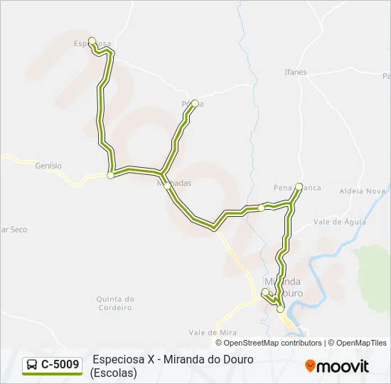 C-5009 Bus Line Map