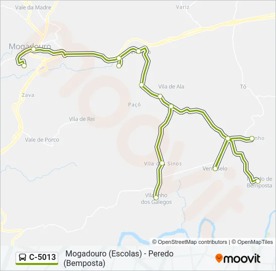 C-5013 Bus Line Map