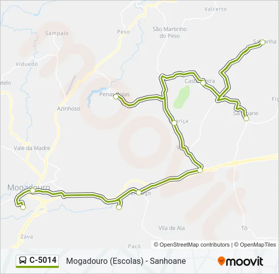 C-5014 Bus Line Map