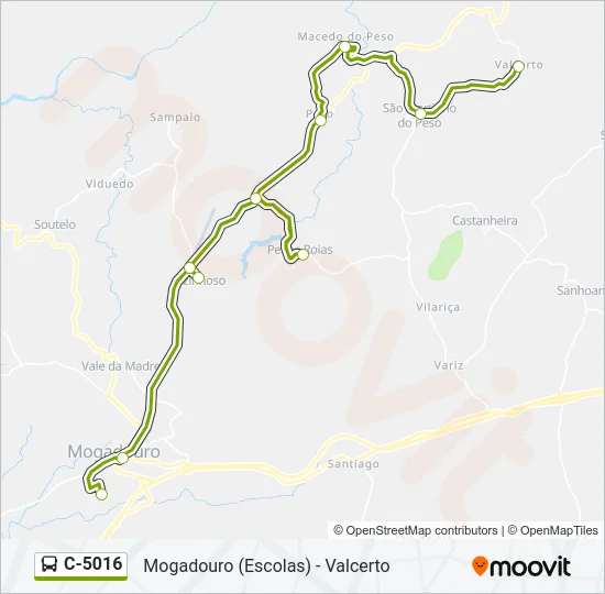 C-5016 Bus Line Map