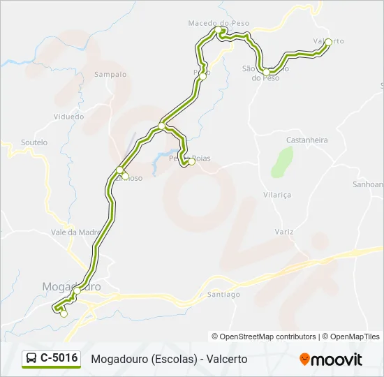 C-5016 Bus Line Map