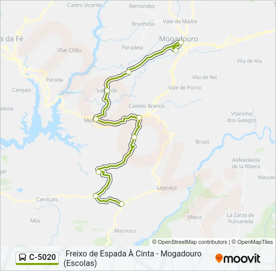 C-5020 Bus Line Map