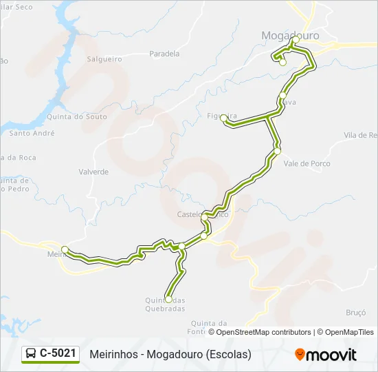 C-5021 Bus Line Map