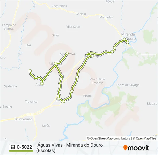 C-5022 Bus Line Map
