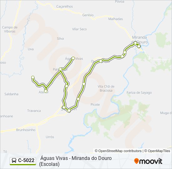 C-5022 bus Line Map