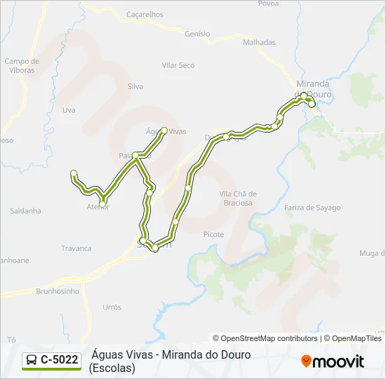 C-5022 Bus Line Map