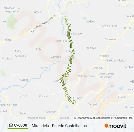 C-6000 Bus Line Map