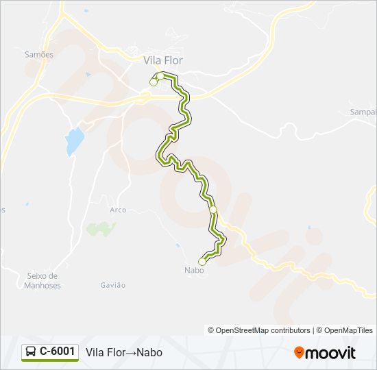 C-6001 bus Line Map