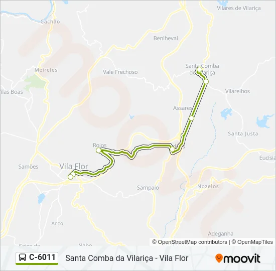 C-6011 Bus Line Map