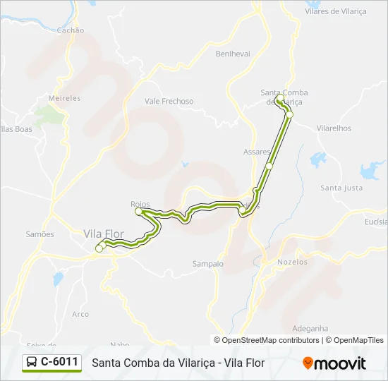C-6011 Bus Line Map