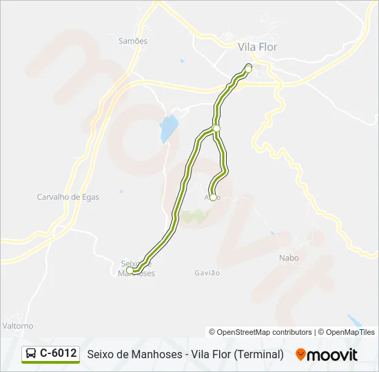 C-6012 Bus Line Map