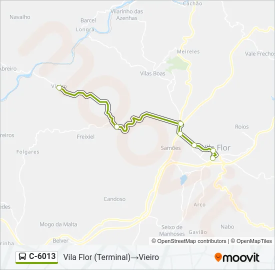 C-6013 Bus Line Map