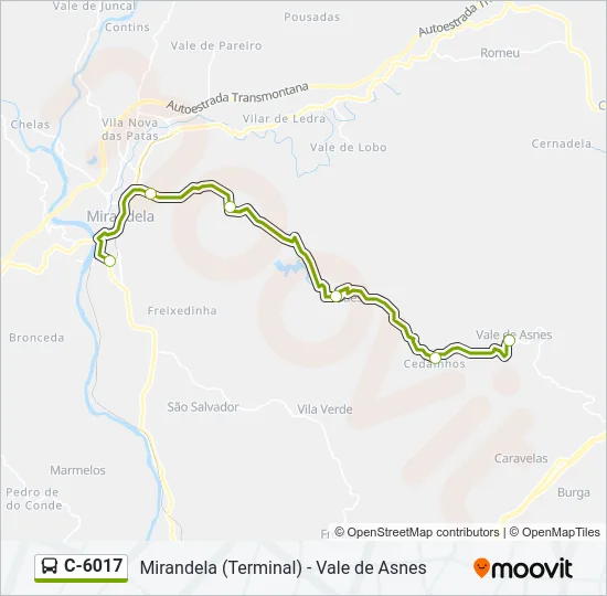 C-6017 Bus Line Map