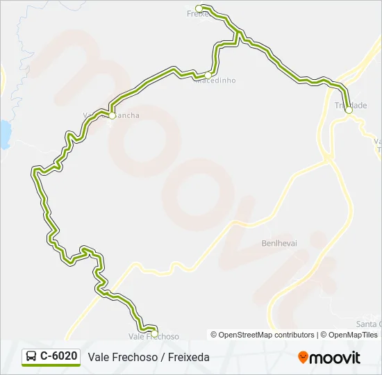C-6020 Bus Line Map