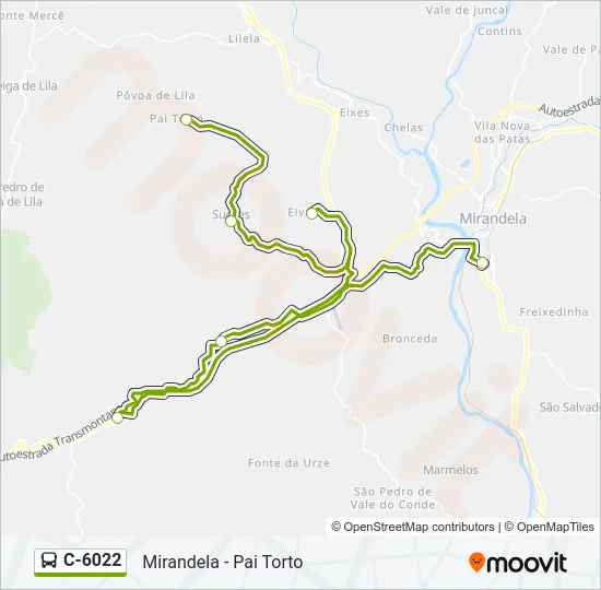 C-6022 Bus Line Map