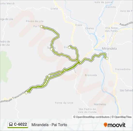 C-6022 Bus Line Map