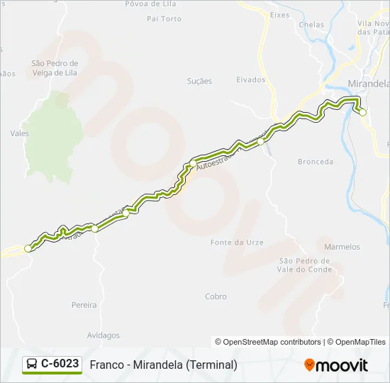 C-6023 Bus Line Map