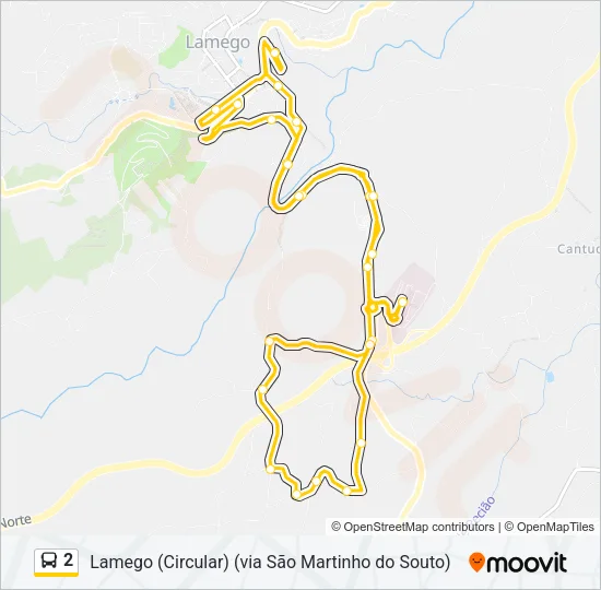 2 Bus Line Map