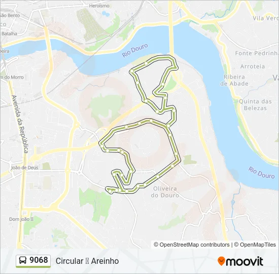 9068 Bus Line Map