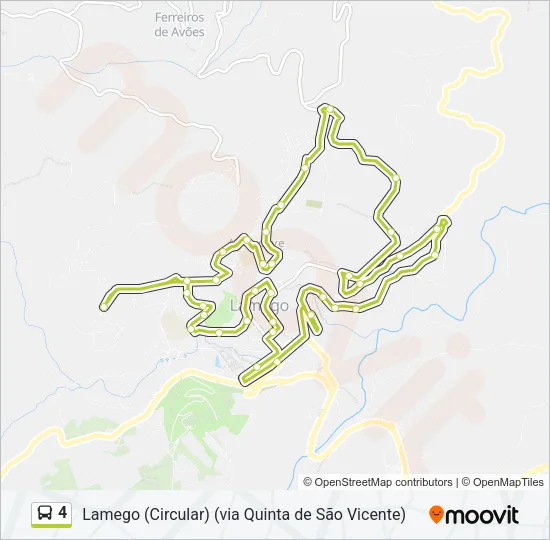 4 Bus Line Map