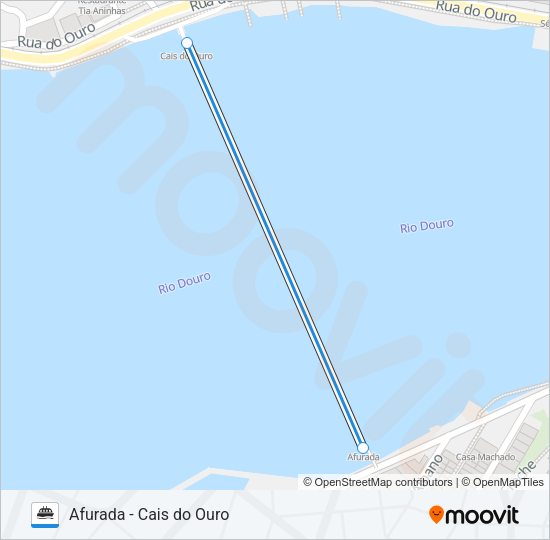 BARCO AFURADA Ferry Line Map