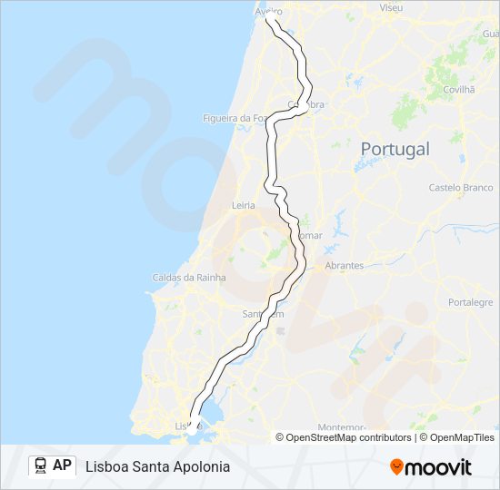 AP Train Line Map