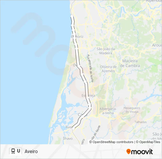 U Train Line Map