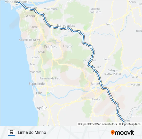 L. MINHO  Line Map