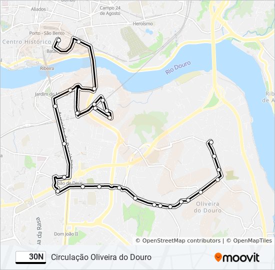 30n Route: Schedules, Stops & Maps - Oliveira do Douro (Updated)