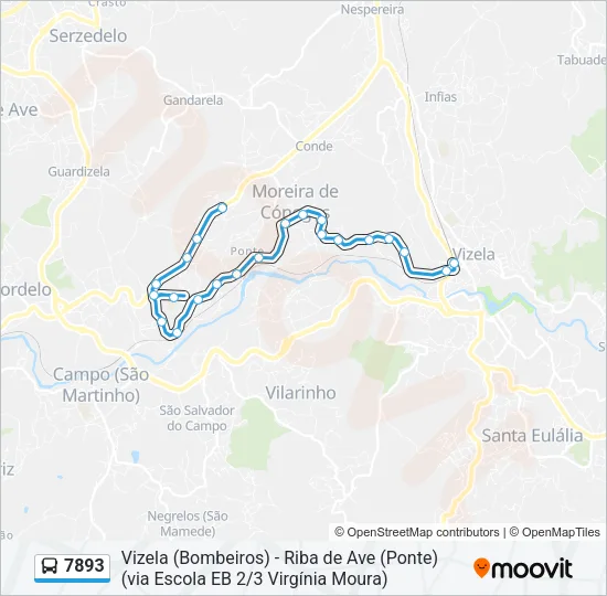 7893 Bus Line Map