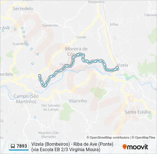 7893 Bus Line Map