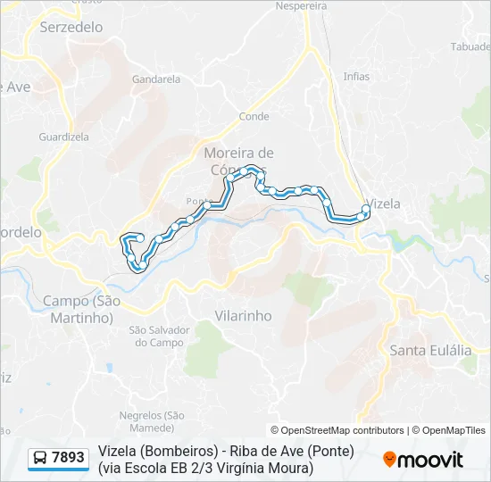 7893 Bus Line Map