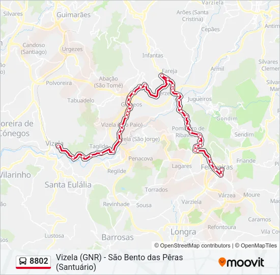 8802 Bus Line Map