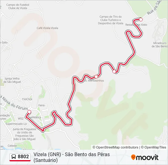 8802 Bus Line Map