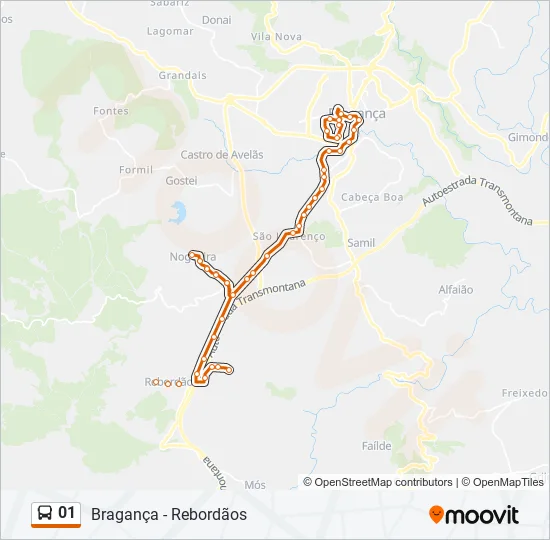01 Bus Line Map
